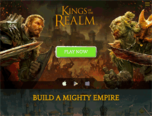 Tablet Screenshot of kingsoftherealm.com